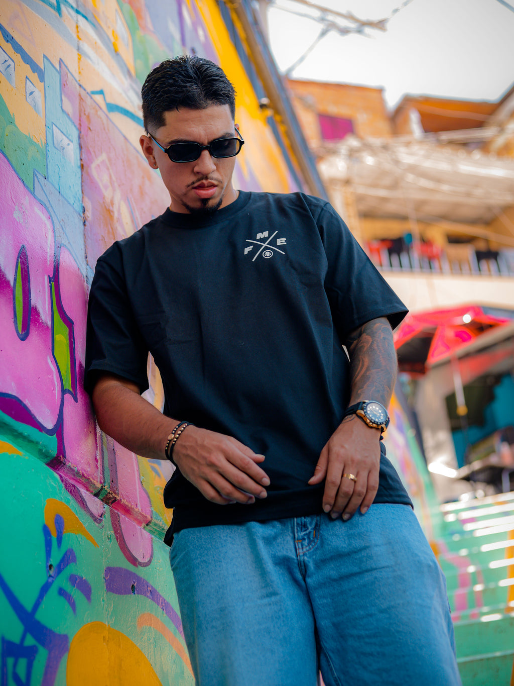 CAMISETA PREMIUM FME CON DOBLE MORRO NEGRA