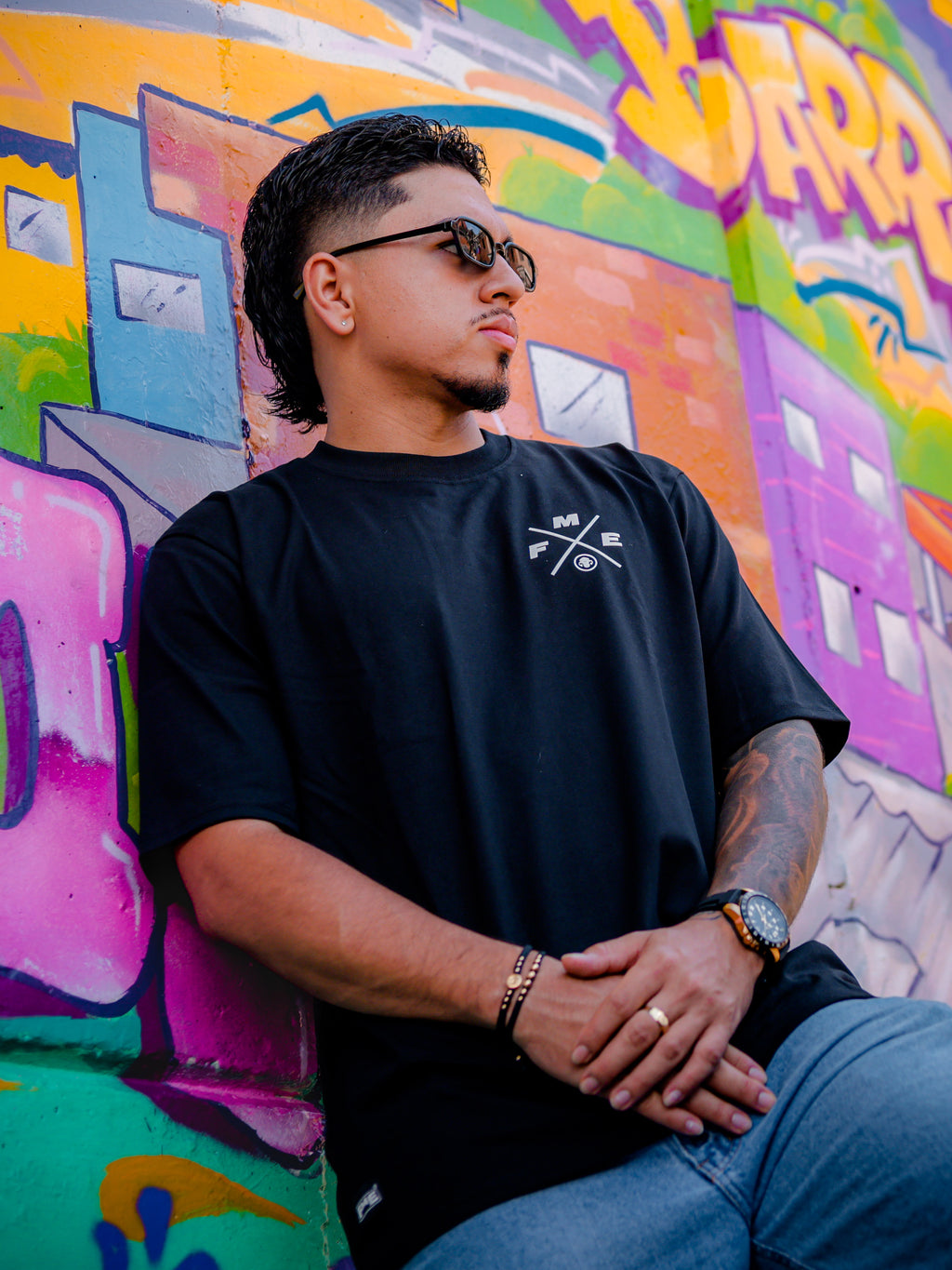 CAMISETA PREMIUM FME CON DOBLE MORRO NEGRA