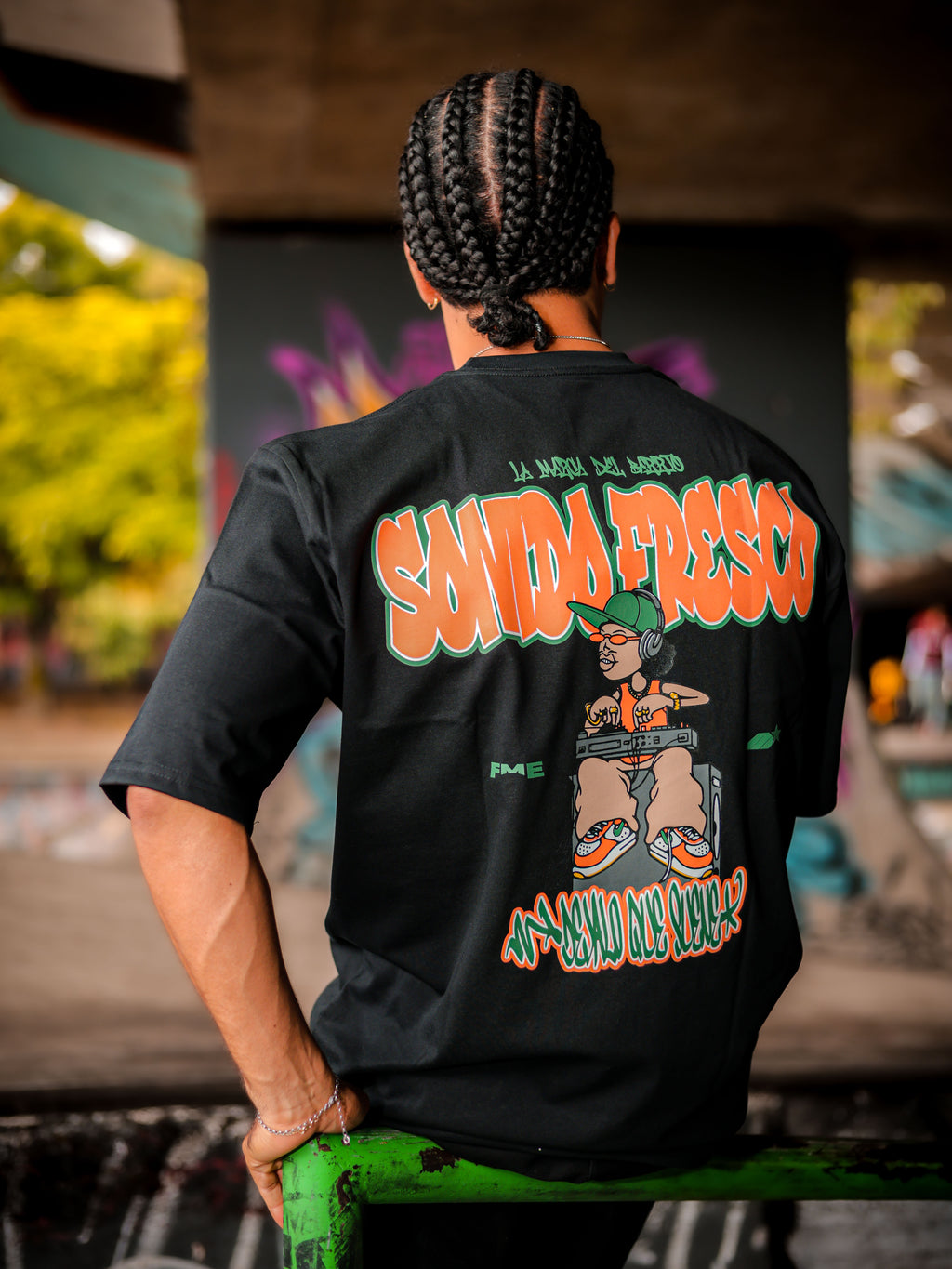 CAMISETA PREMIUM FME SONIDO FRESCO BLACK