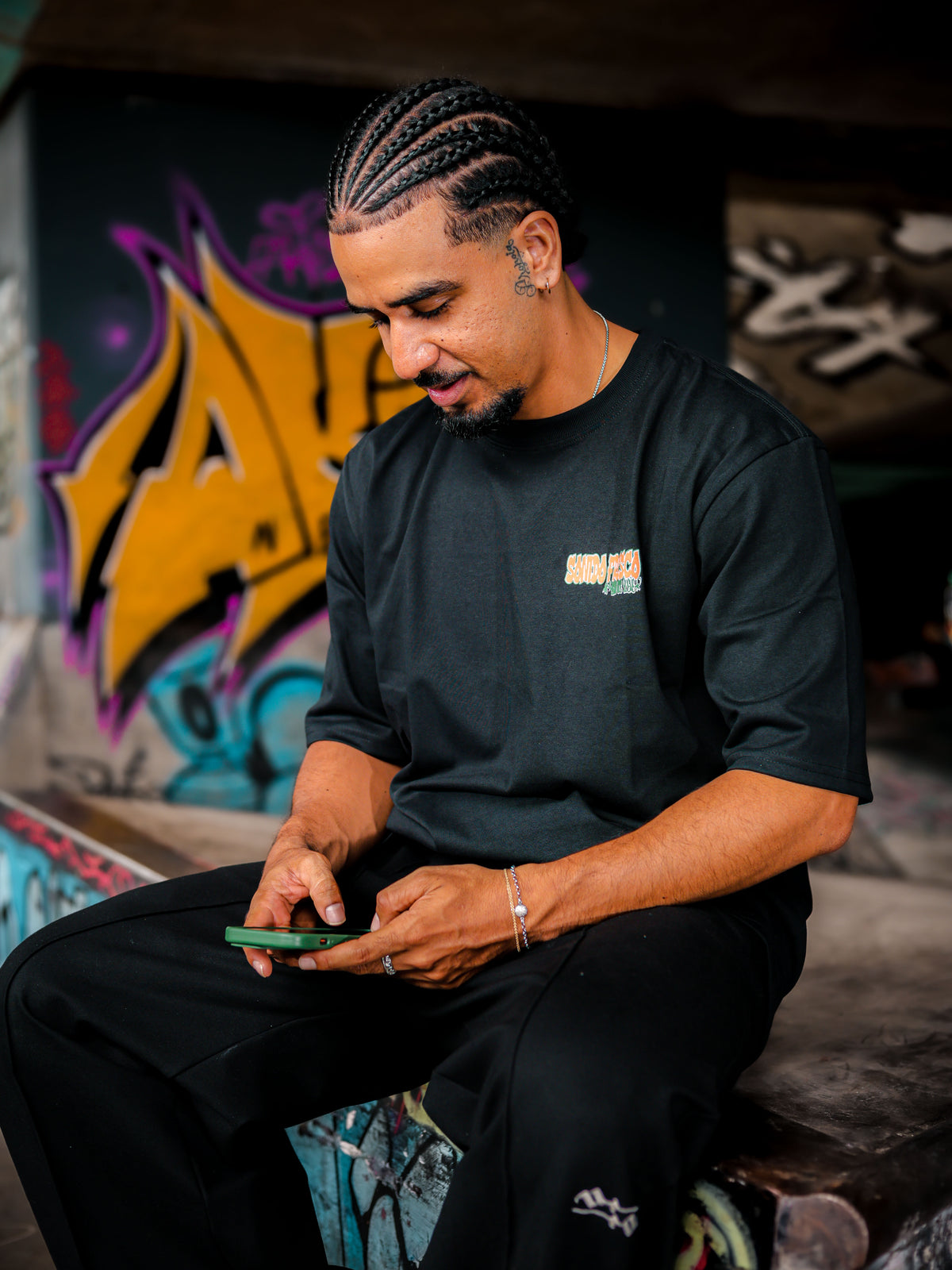 CAMISETA PREMIUM FME SONIDO FRESCO BLACK