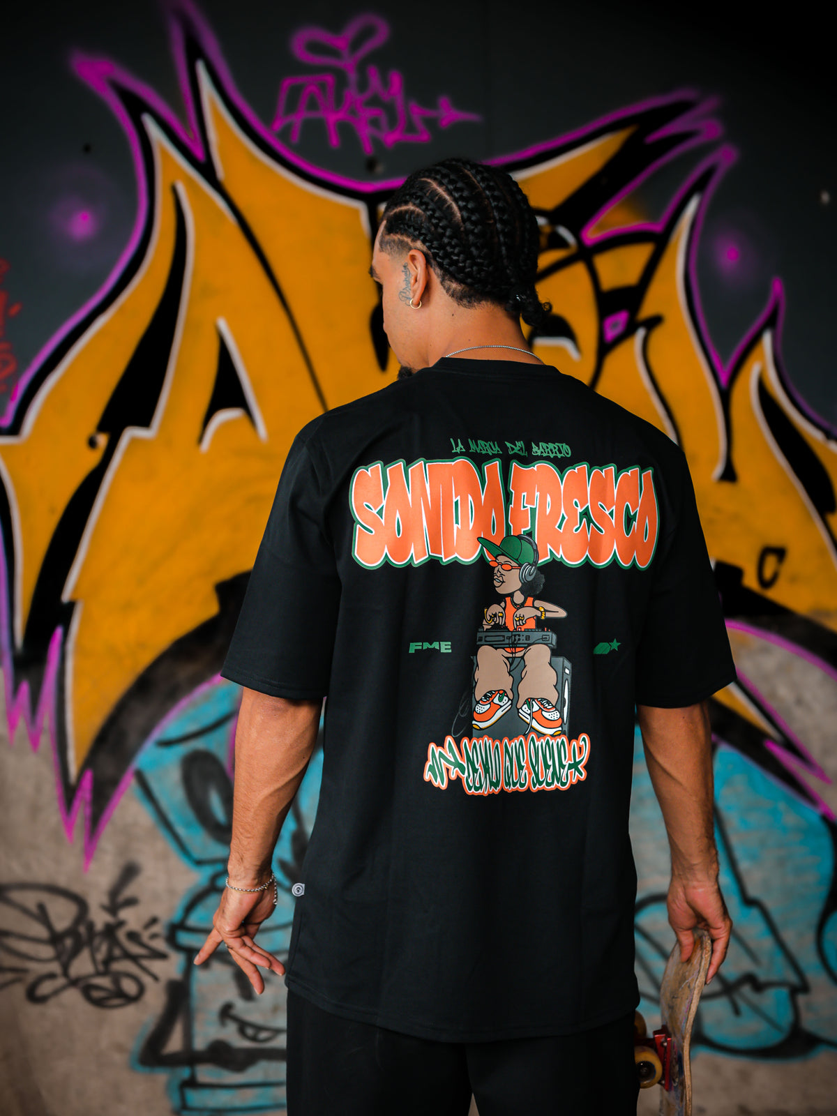 CAMISETA PREMIUM FME SONIDO FRESCO BLACK