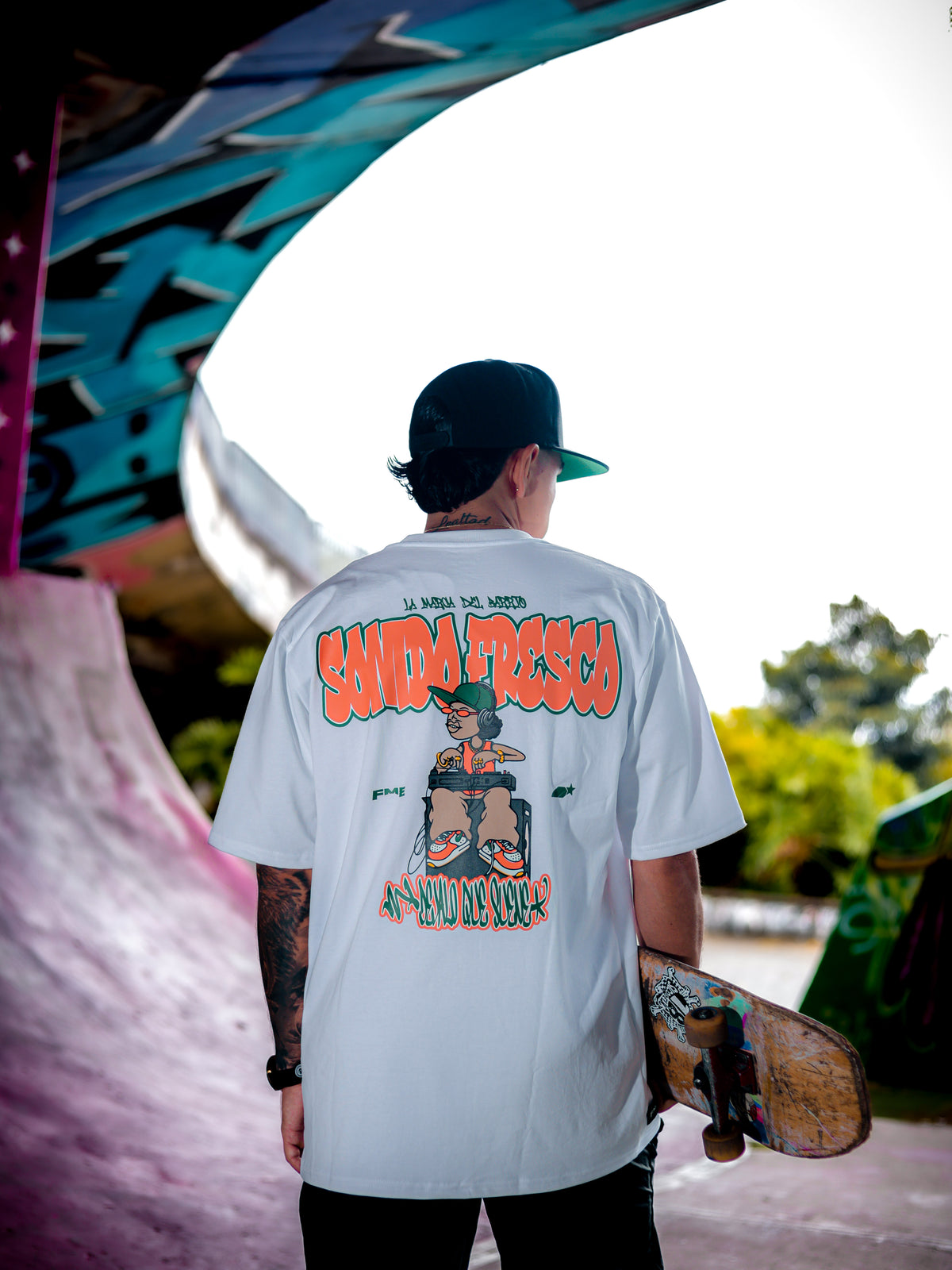 CAMISETA PREMIUM FME SONIDO FRESCO WHITE