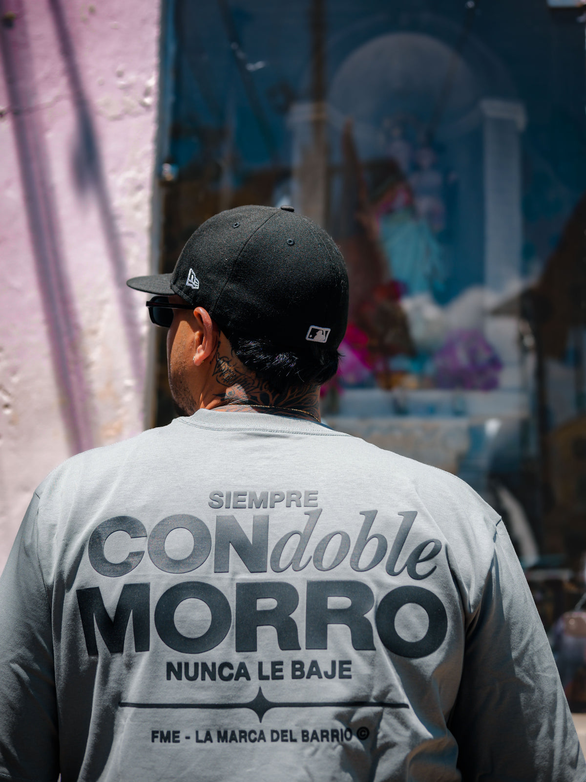CAMISETA PREMIUM FME CON DOBLE MORRO GRIS